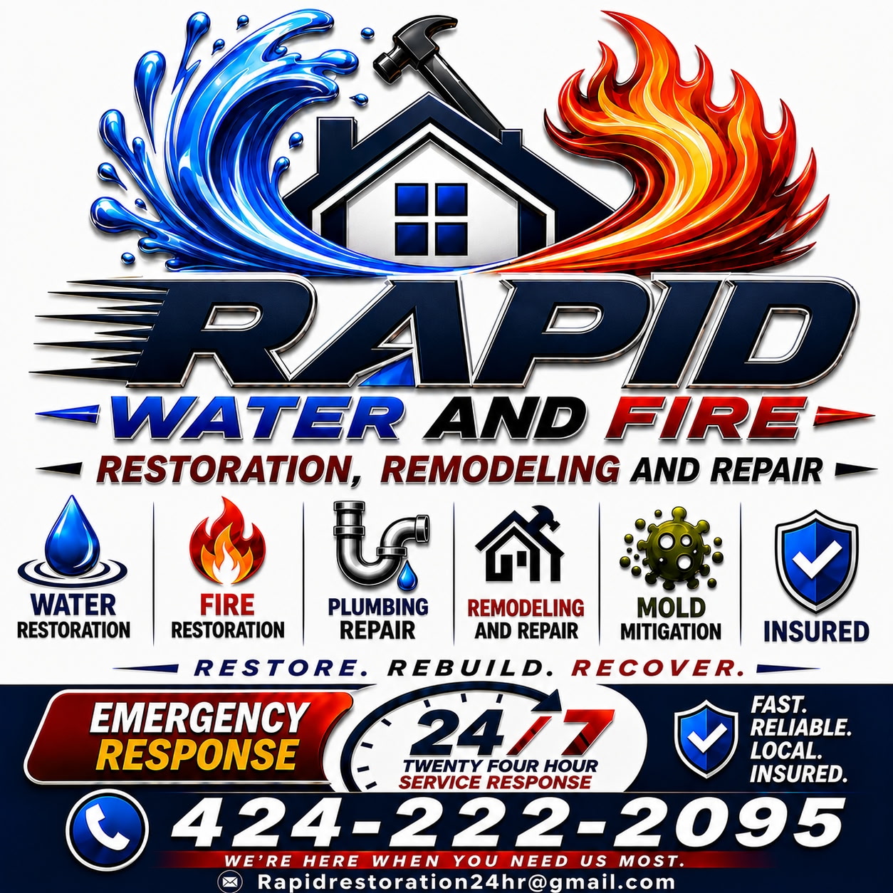 Rapid Water & Fire Restoration logo